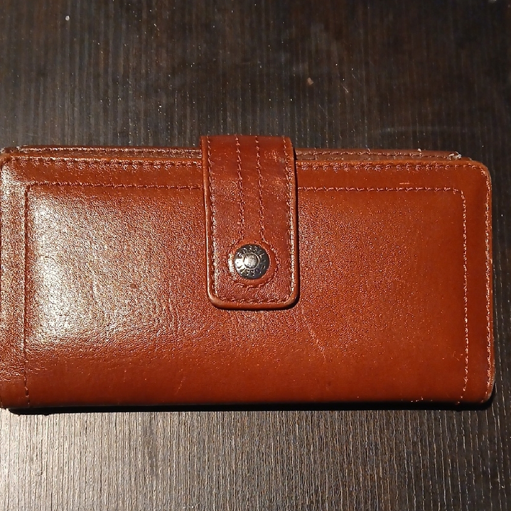 Brick Red Leather Wallet
